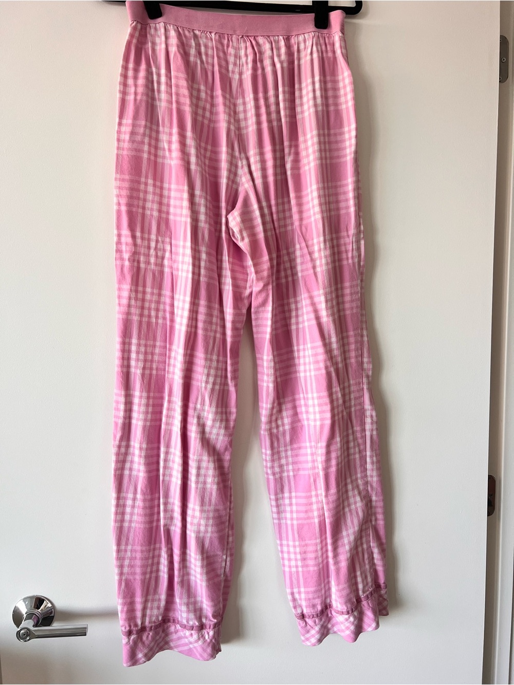 Victoria's Secret PINK Flannel Plaid Pajama Set Pink Size M/L - Picture 5 of 15